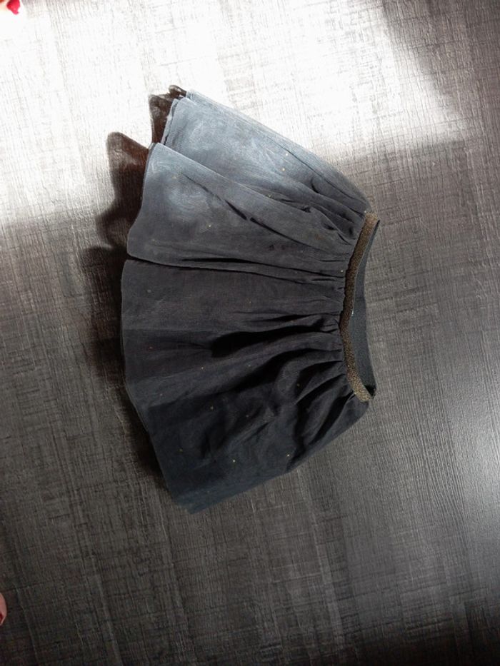 Jupe esprit Tutu en tulle détail strass doré