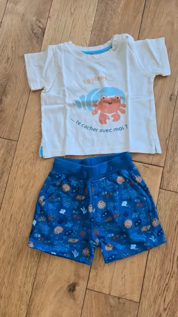 Ensemble garçon Mot d’enfants - 12 mois