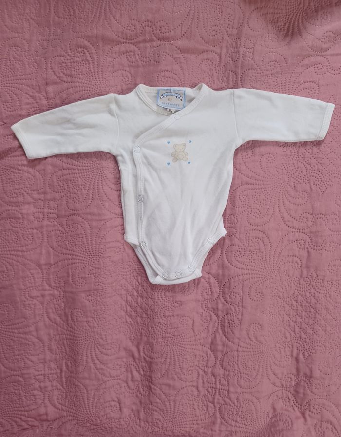 Lot de 2 bodies manche longue bébé naissance 50 cm 
Baby's line by kitiwatt - photo numéro 5