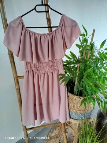 🌸 Robe Rose à Volants – Taille 38 – Pinokkio 🌸