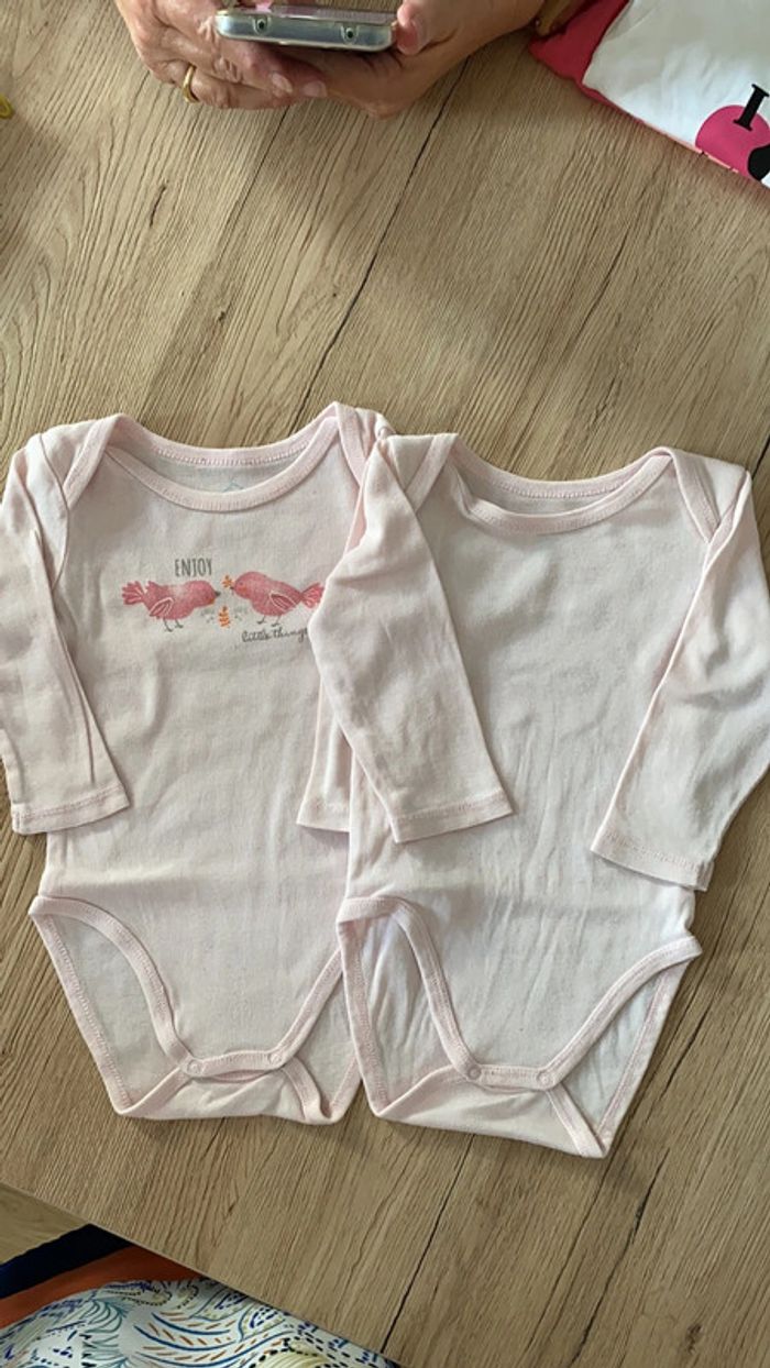 Lot de 2 bodies, 9 mois