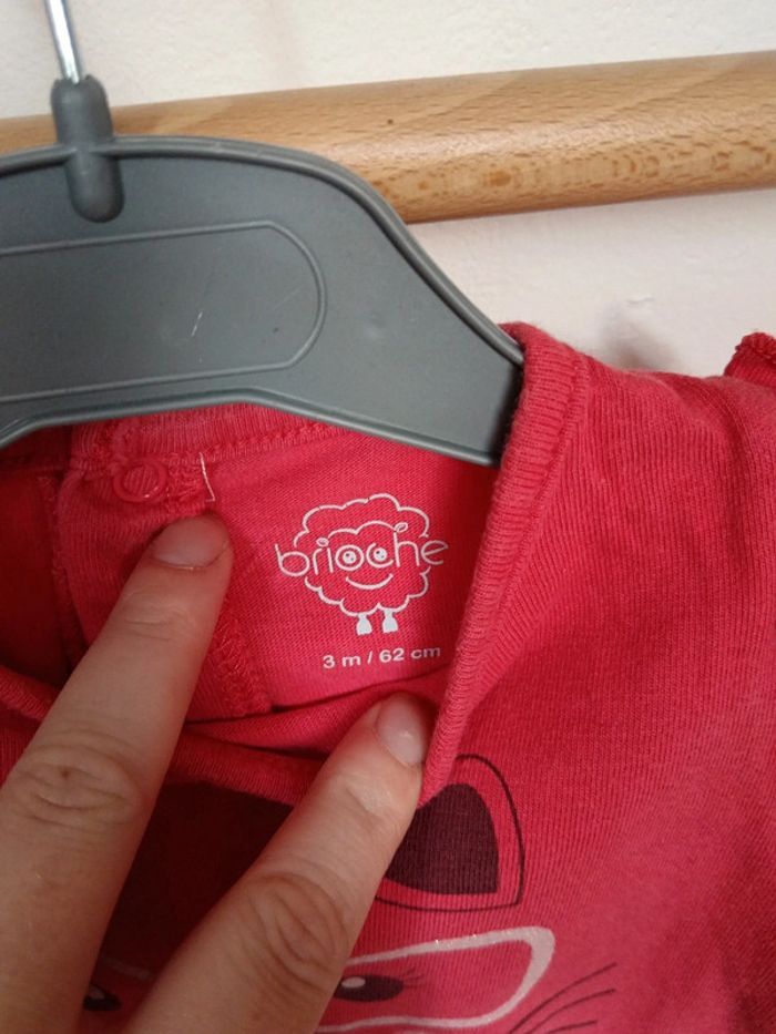 T-shirt manche longue brioche chat - photo numéro 5