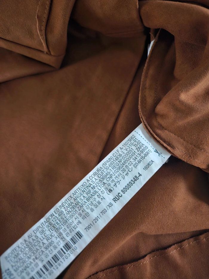 Zara mini jupe en daim XS - photo numéro 5