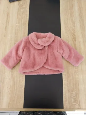 Manteau fourrure 15 mois 80 cm