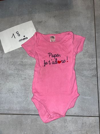 Body manches courtes 18 mois