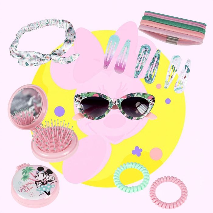 Set complet coiffure et lunettes de soleil Minnie Disney