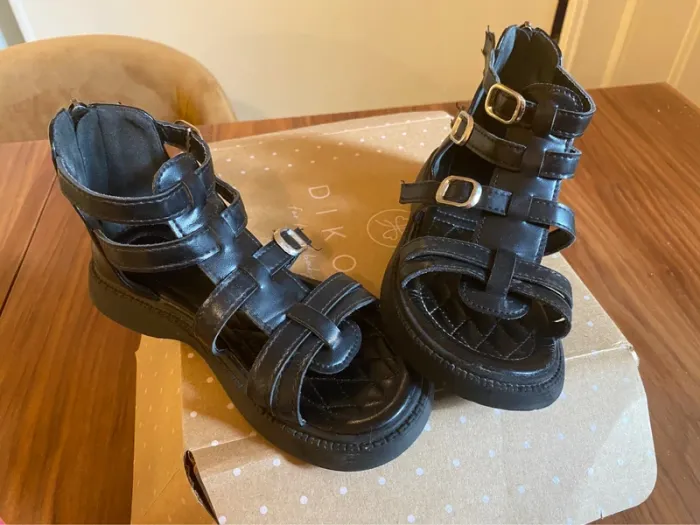Sandales fille noir taille 33 - photo numéro 3