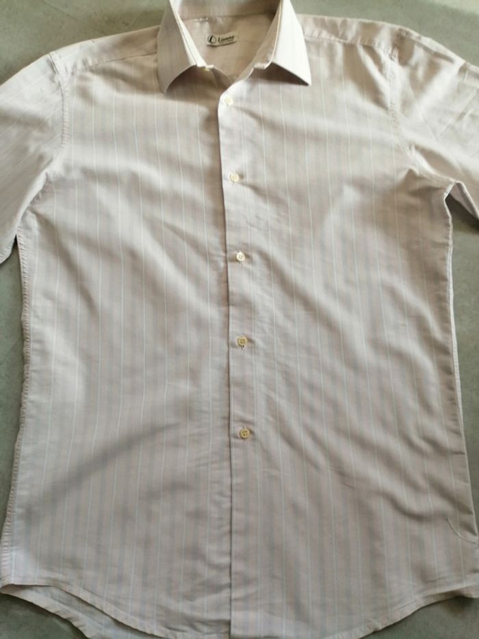 Chemise rayé rose pale manches longues 38 Lionne - photo numéro 2