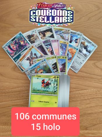 Pokémon couronne stellaire lot de cartes