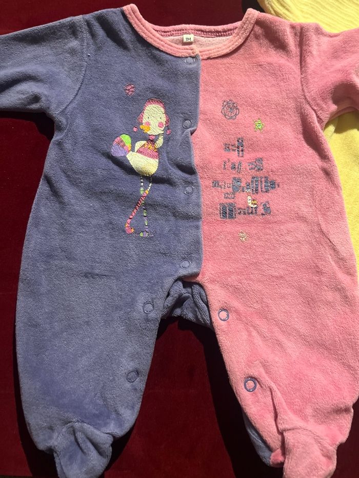 Lots de 2 pyjamas 1mois - photo numéro 2