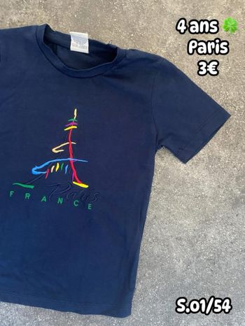 T-shirt 🍀 4 ans 🍀 Paris