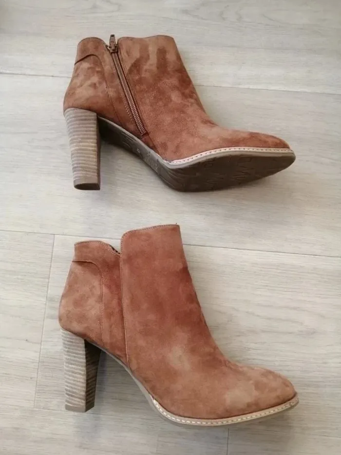 Bottines cognac/nubuck Myma - photo numéro 3