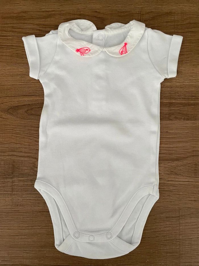 Body brodé oiseau jacadi 3m