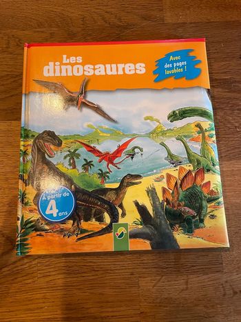 Livre Les dinosaures avec des pages lavables