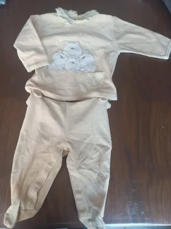 Pyjama velour 2pieces "oursons" Kitchoun 12mois 74cm