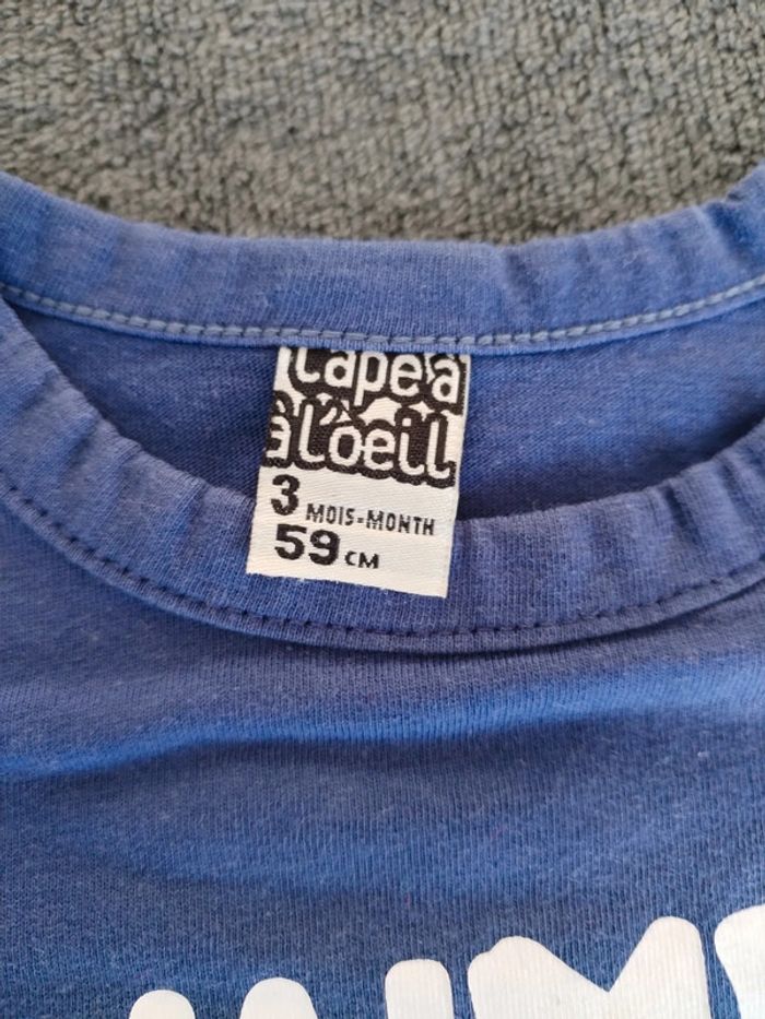 Tee-shirt manches longues 3 mois Tape à l'œil - photo numéro 3