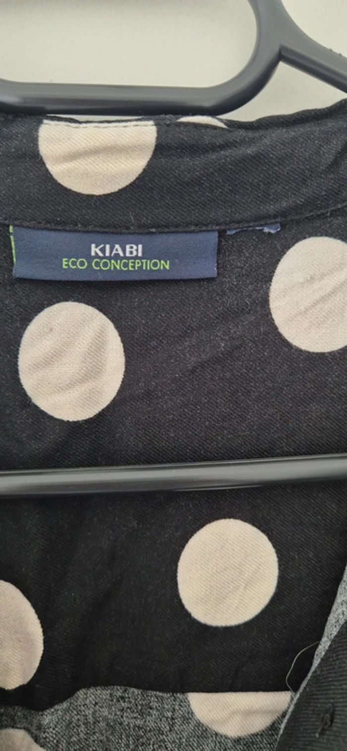 Robe chemise à pois - photo numéro 4