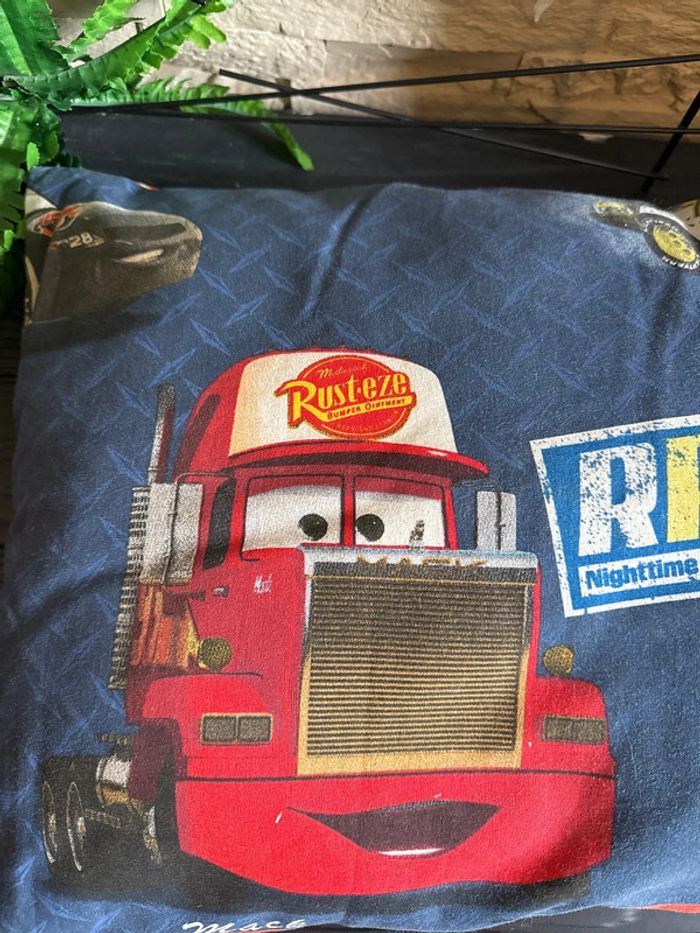 Oreiller coussin enfant cars 50x34cm coton - photo numéro 3