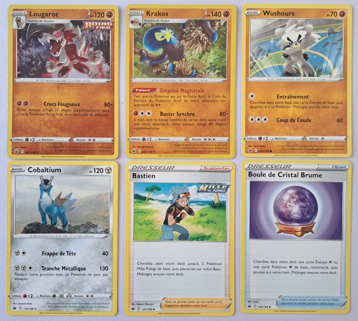 🃏 Lot de 11 cartes Pokémon JCC françaises 2021 Epée et Bouclier Règne de Glace - photo numéro 4