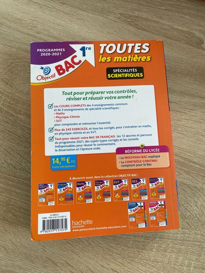 toutes les matières programme 2020 2021 première bac spé scientifique - photo numéro 2