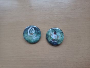 Lot de 2 badges collector Olivia Ruiz "Miss Météores"