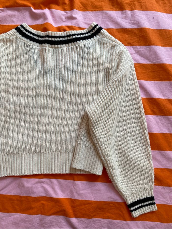 Pull col V style cricket vintage tS H&M - photo numéro 6