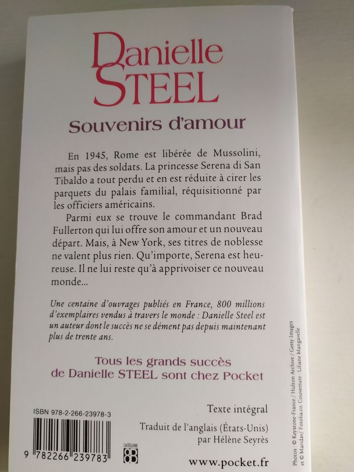 Souvenirs d'amour de Danielle Steel - photo numéro 2