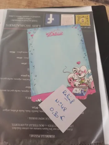 Feuille Diddl relief 48 0,30€