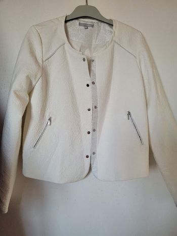 Veste blanche joli effet