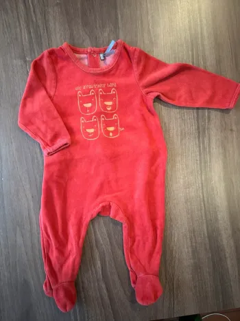 Pyjama velours 6 mois