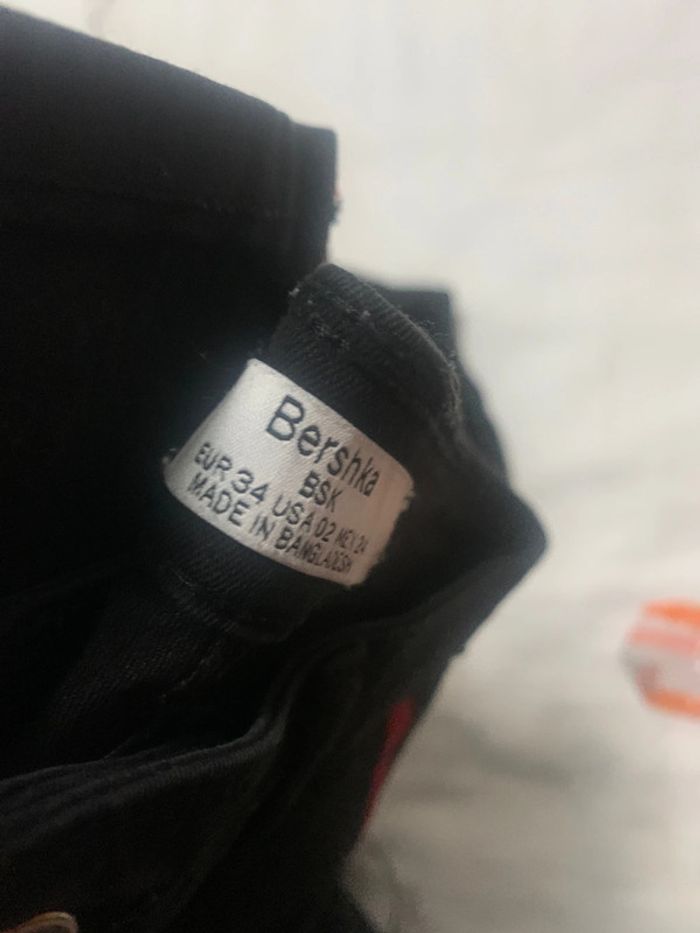 Jeans noir à bandes - photo numéro 2