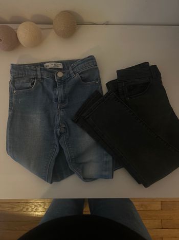 2 jeans zara slim 4 ans