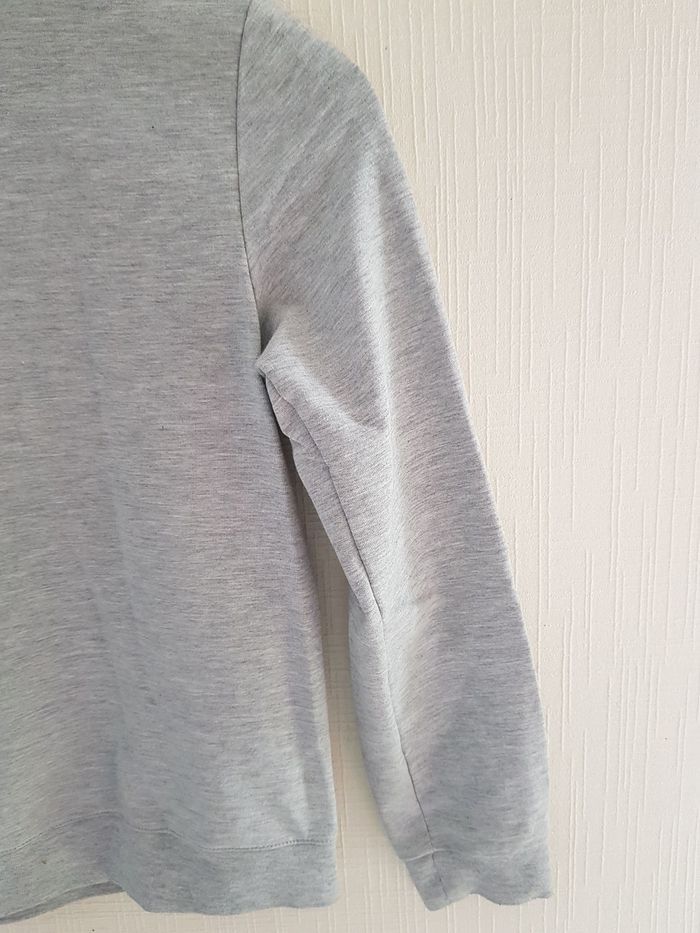 Joli sweat pull gris 9-10 ans 140 cm - photo numéro 7