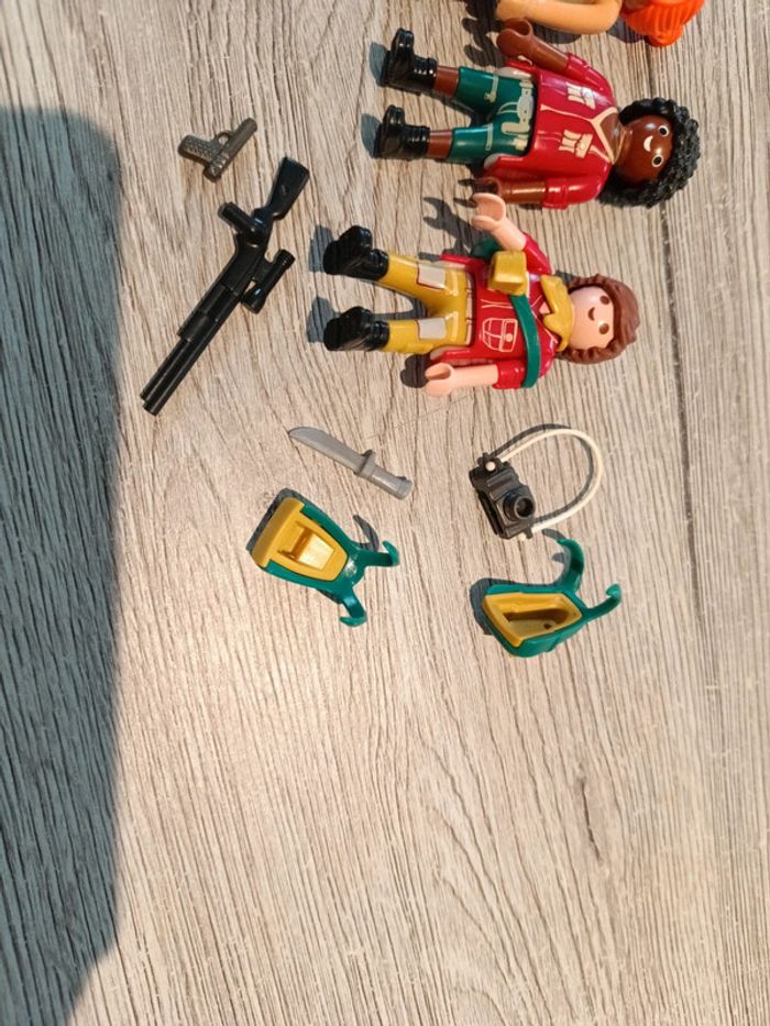Personnages Playmobil 9429 explorateurs dinosaure lot - photo numéro 3