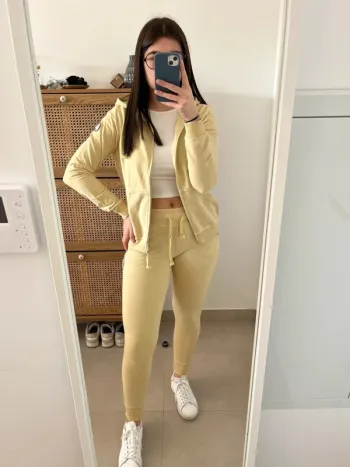 Ensemble jaune pâle French Terry 18.18