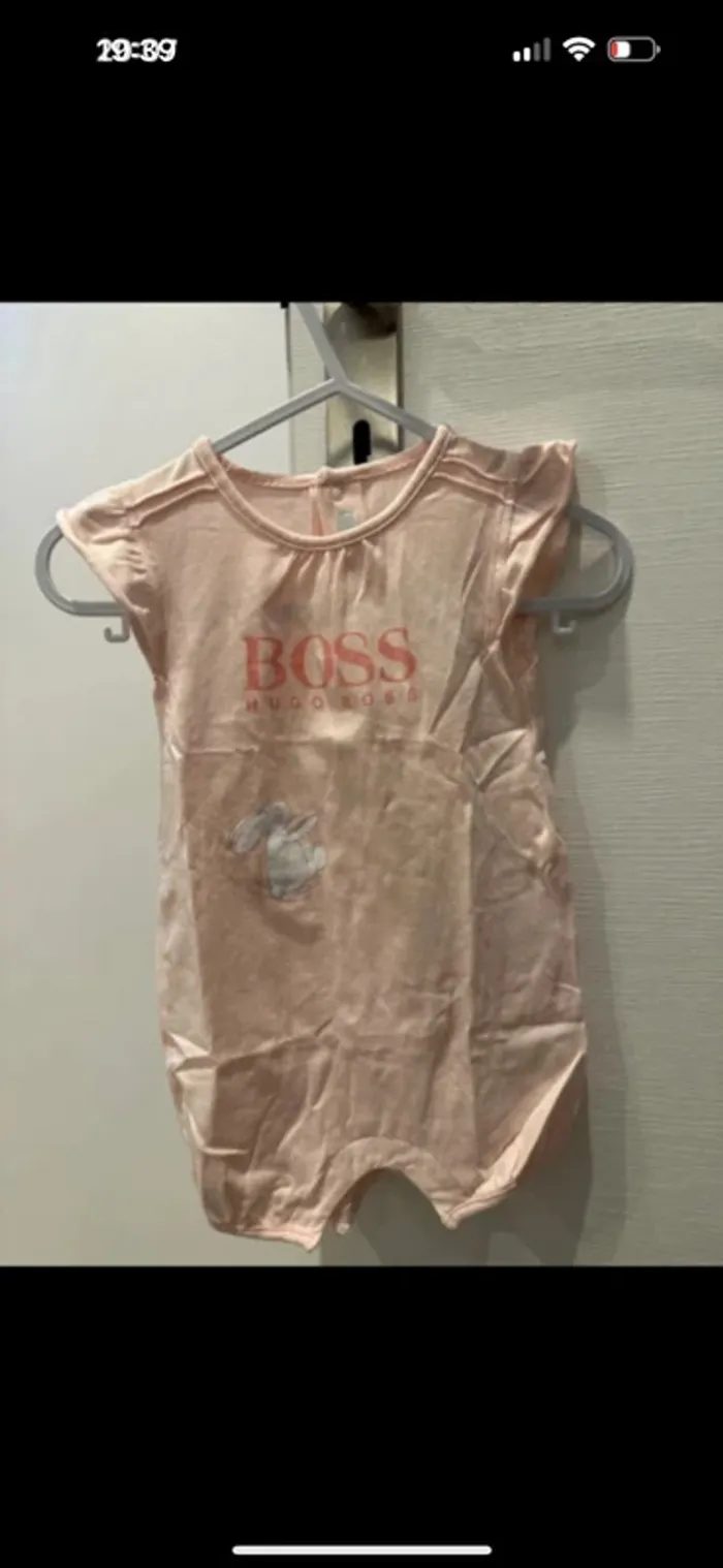 Combi short fille 3 mois Hugo Boss - photo numéro 4