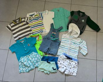 Lot 13 vêtements garçon été 18 mois
