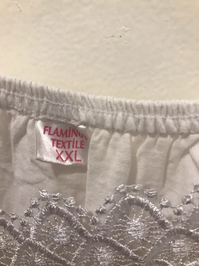 Robe femme jupon flamines à dentelle blanche taille XXL - photo numéro 3