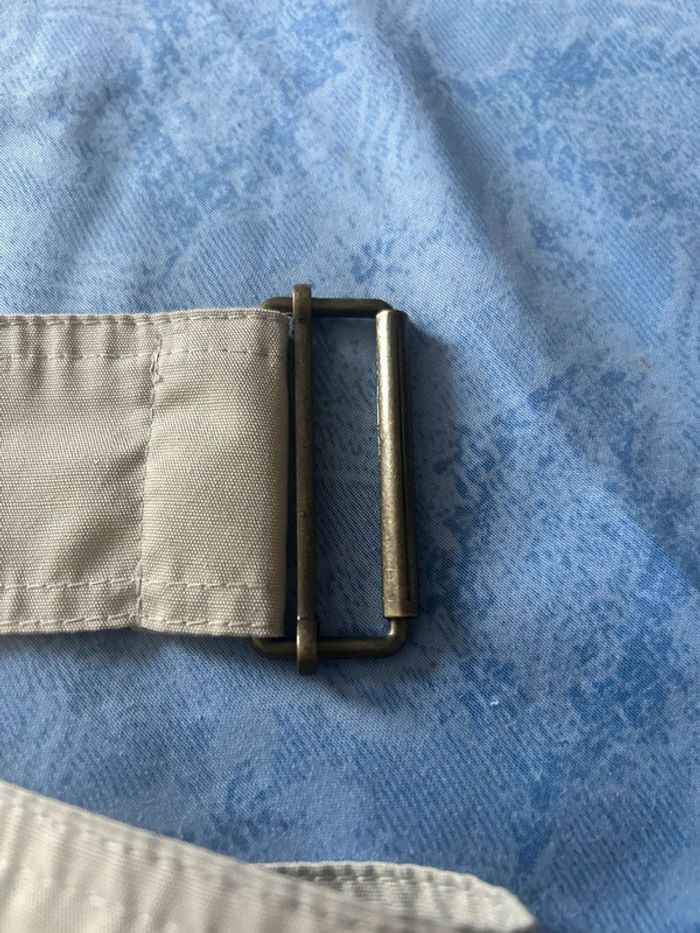 Ceinture gris pale en tissu longue - photo numéro 2