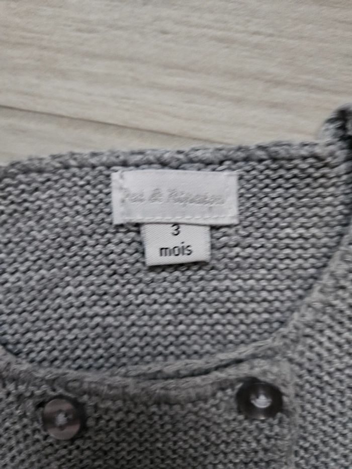 Lot 5 bodies ML + gilet (3mois) - photo numéro 2