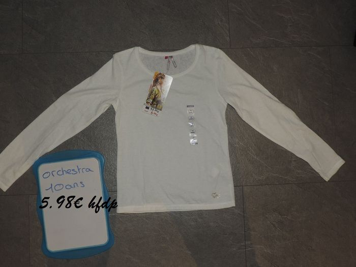 tee shirt manche longue orchestra taille 10 ans