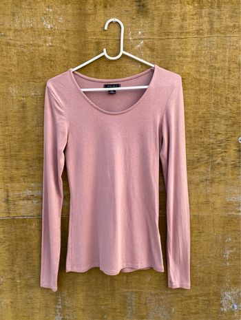 Top manches longues rose New Yorker