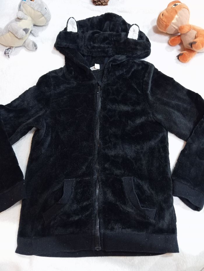 Gilet noir tout doux