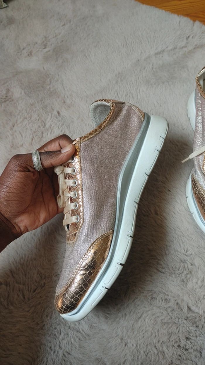 Basket été légère en cuir et mesh - photo numéro 7