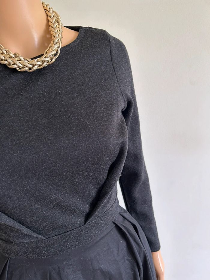 Robe d’hiver grise foncée noire neuve Naf Naf taille XS - photo numéro 6