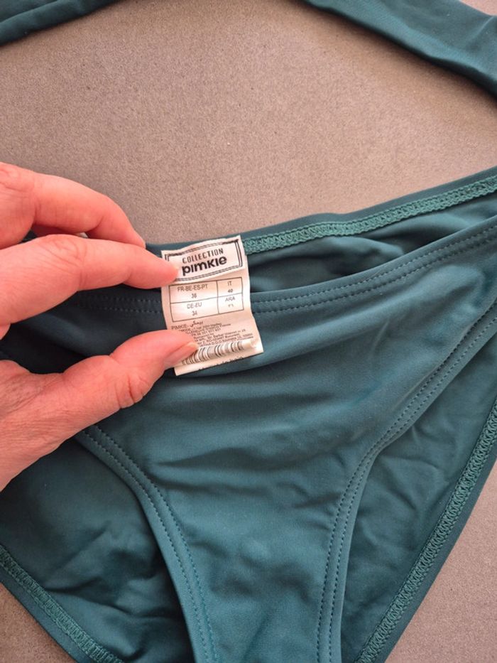 Maillot de bain 2 pièces pimkie vert - photo numéro 3