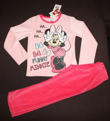 pyjama fille velours 9 ans minnie disney