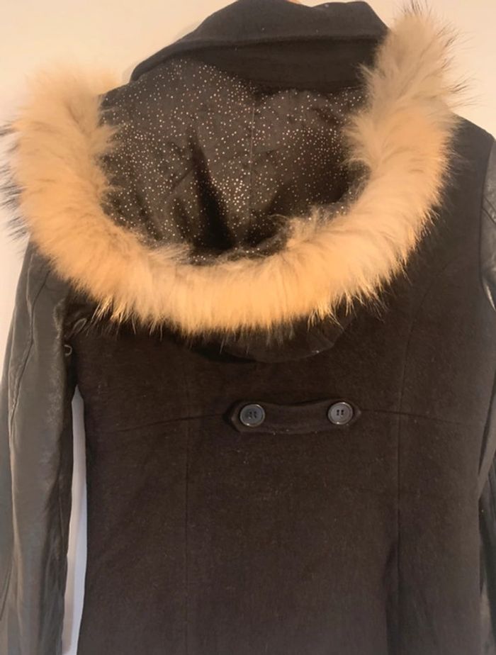 Manteau caban noir ddp taille xs - photo numéro 6
