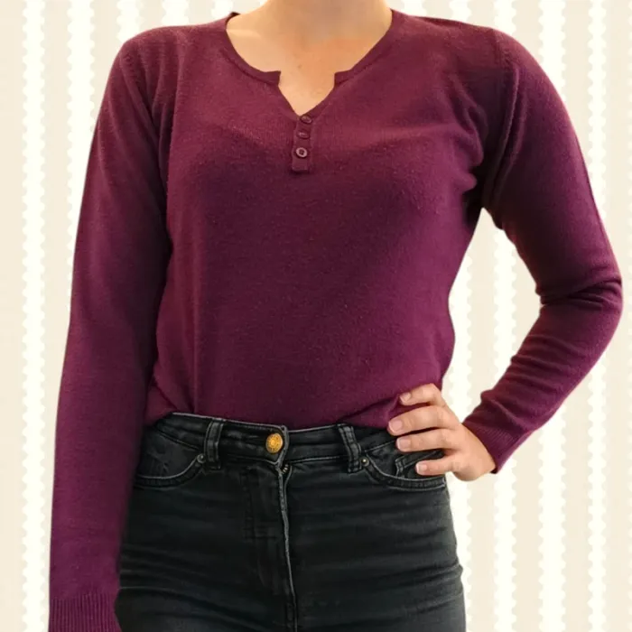 Petit pull prune taille M marque Gemo