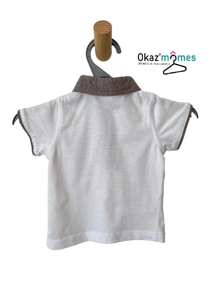 Ensemble d'été salopette courte + T-shirt / polo - bébé garçon 3 mois - photo numéro 7